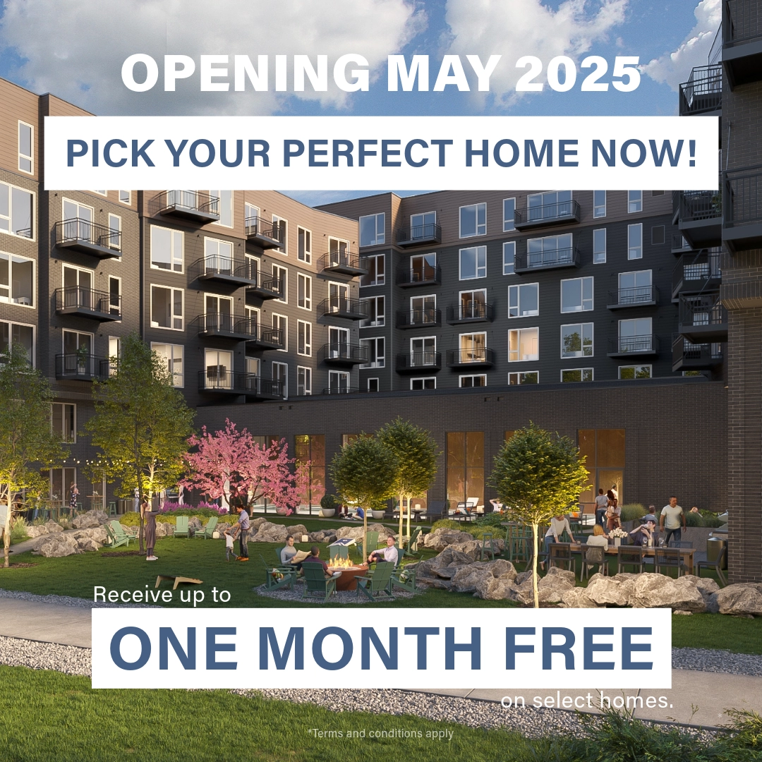 OPENING MAY 2025. Pick your perfect home NOW! Receive up to One Month Free* on select homes. *Terms & Conditions apply.